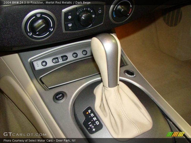 Merlot Red Metallic / Dark Beige 2004 BMW Z4 3.0i Roadster