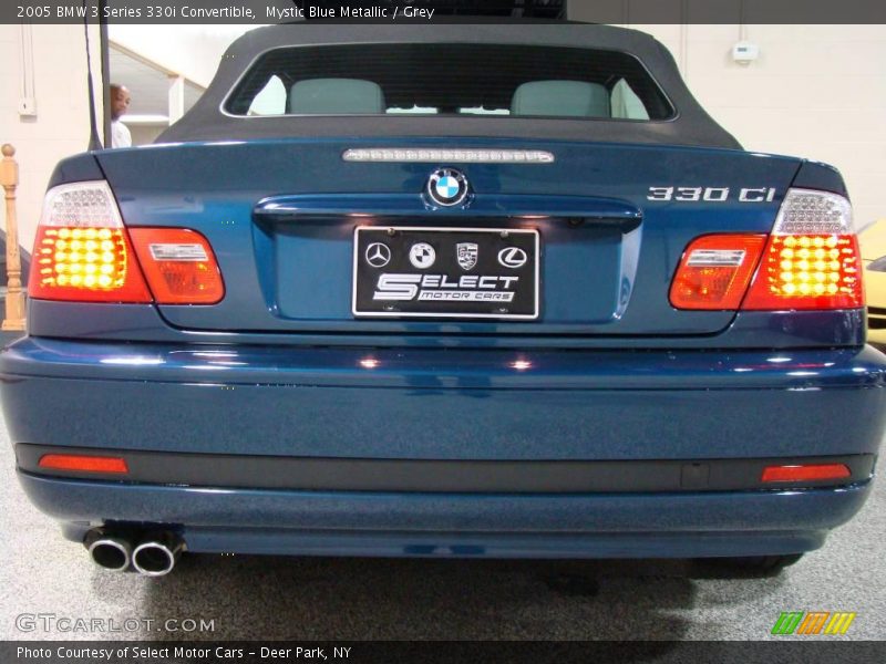 Mystic Blue Metallic / Grey 2005 BMW 3 Series 330i Convertible