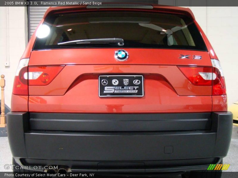 Flamenco Red Metallic / Sand Beige 2005 BMW X3 3.0i