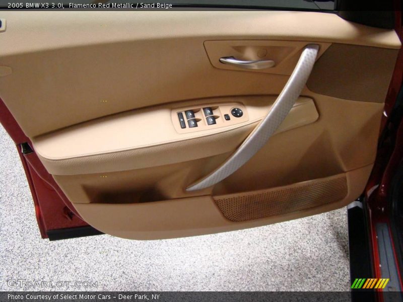 Flamenco Red Metallic / Sand Beige 2005 BMW X3 3.0i