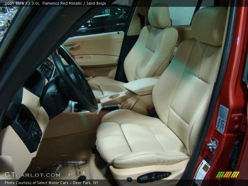 Flamenco Red Metallic / Sand Beige 2005 BMW X3 3.0i