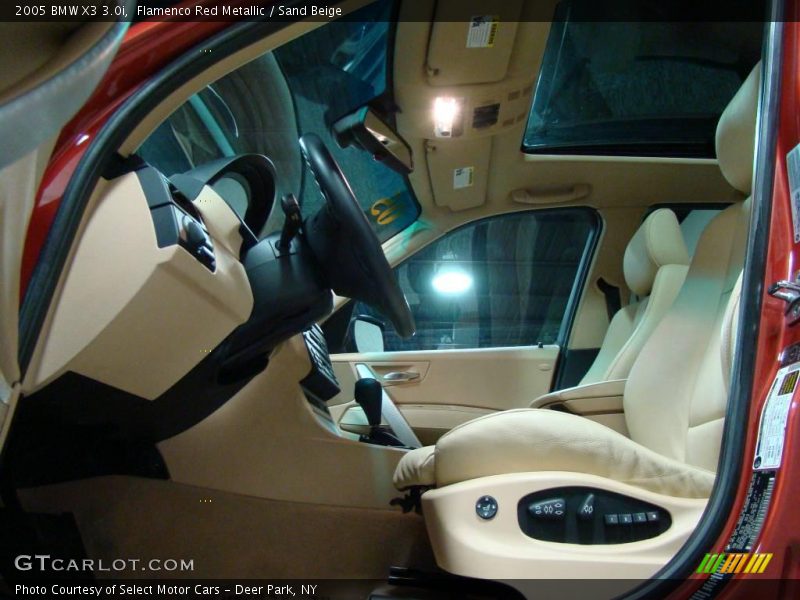 Flamenco Red Metallic / Sand Beige 2005 BMW X3 3.0i