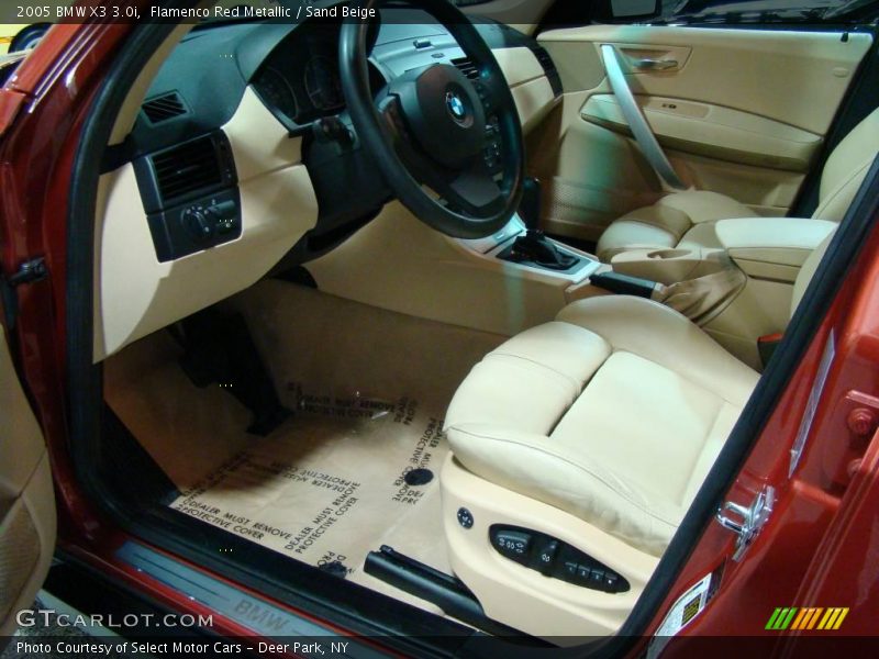 Flamenco Red Metallic / Sand Beige 2005 BMW X3 3.0i