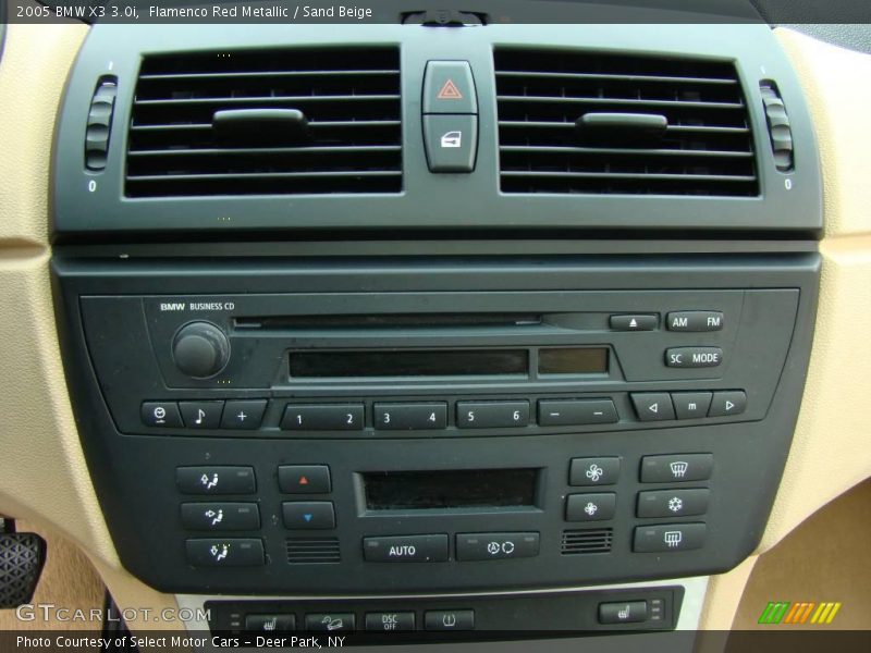 Flamenco Red Metallic / Sand Beige 2005 BMW X3 3.0i