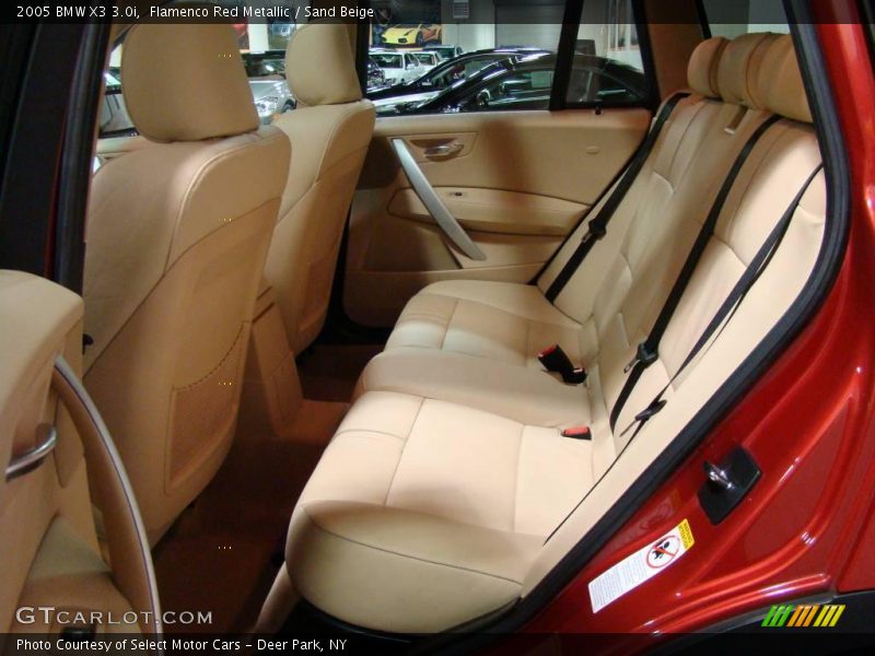 Flamenco Red Metallic / Sand Beige 2005 BMW X3 3.0i