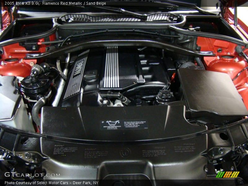 Flamenco Red Metallic / Sand Beige 2005 BMW X3 3.0i