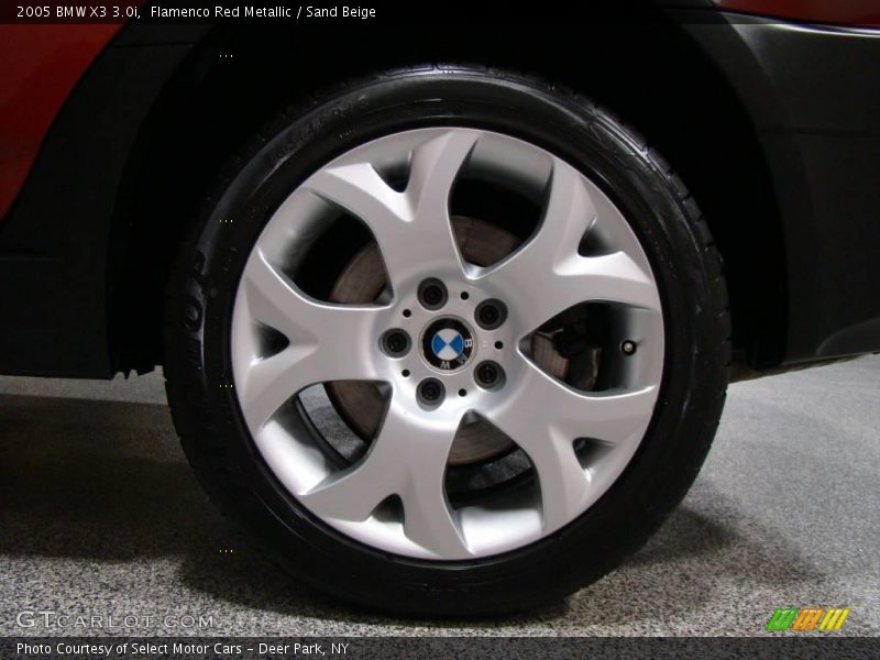 Flamenco Red Metallic / Sand Beige 2005 BMW X3 3.0i