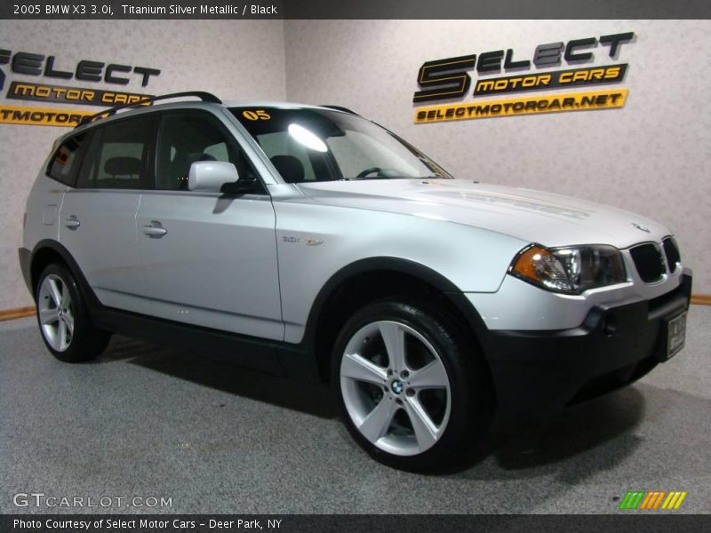 Titanium Silver Metallic / Black 2005 BMW X3 3.0i