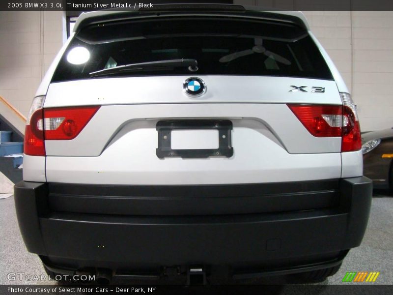 Titanium Silver Metallic / Black 2005 BMW X3 3.0i