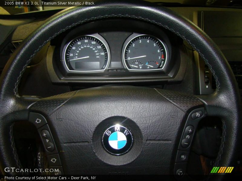 Titanium Silver Metallic / Black 2005 BMW X3 3.0i