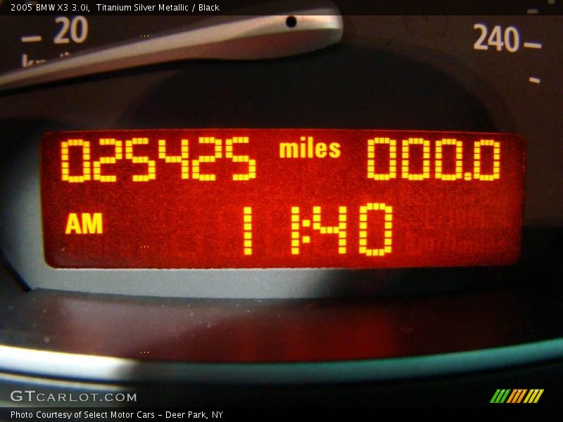 Titanium Silver Metallic / Black 2005 BMW X3 3.0i
