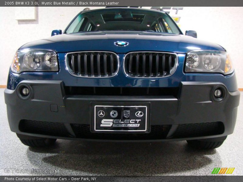 Mystic Blue Metallic / Black Montana Leather 2005 BMW X3 3.0i