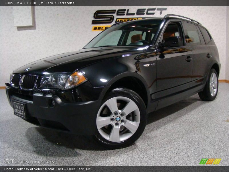 Jet Black / Terracotta 2005 BMW X3 3.0i