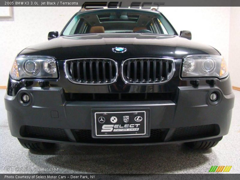 Jet Black / Terracotta 2005 BMW X3 3.0i