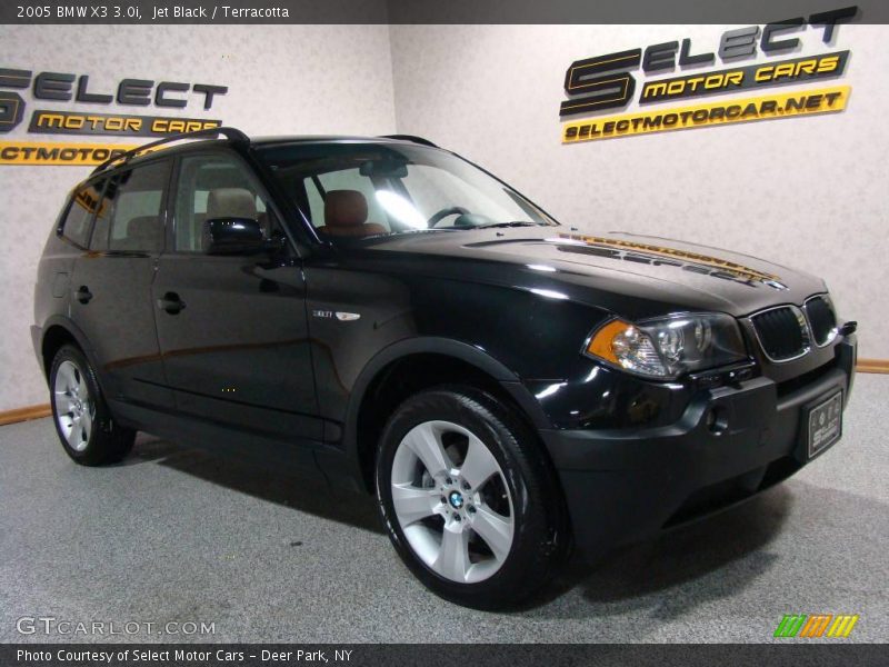 Jet Black / Terracotta 2005 BMW X3 3.0i
