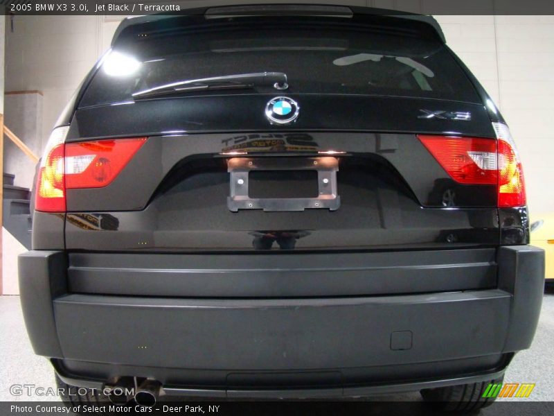Jet Black / Terracotta 2005 BMW X3 3.0i