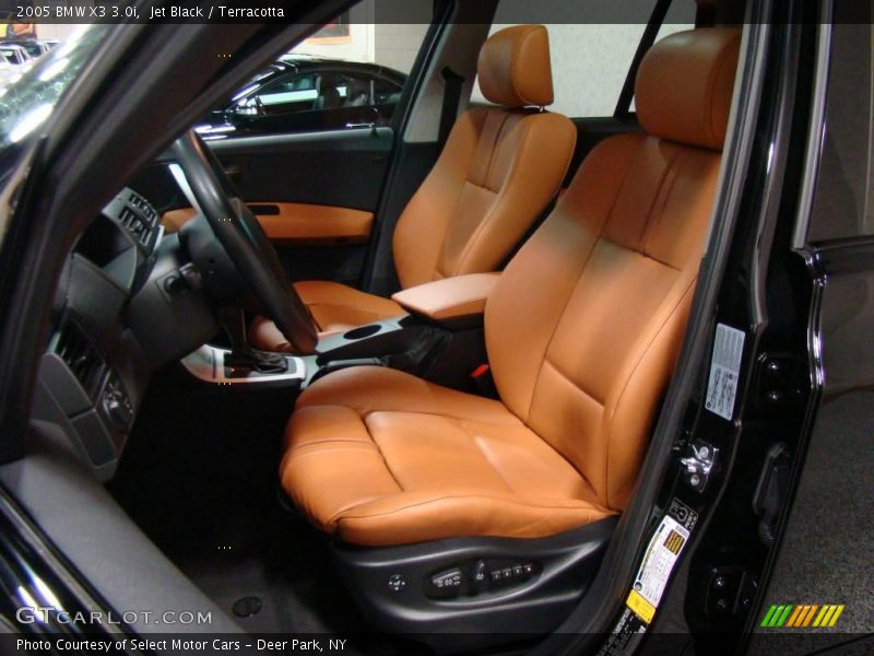 Jet Black / Terracotta 2005 BMW X3 3.0i