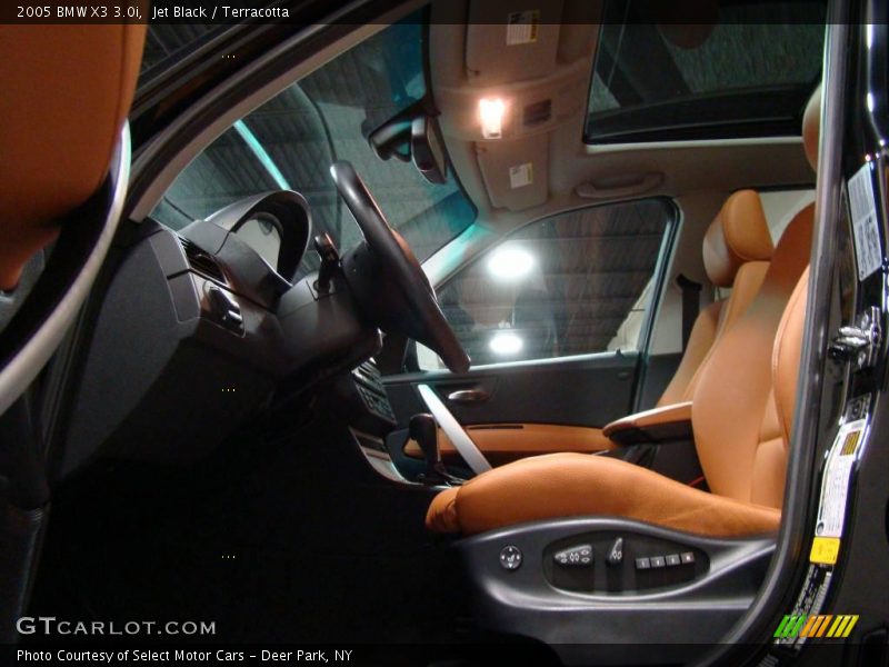Jet Black / Terracotta 2005 BMW X3 3.0i