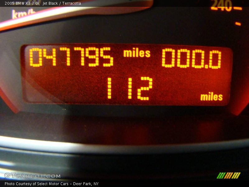 Jet Black / Terracotta 2005 BMW X3 3.0i