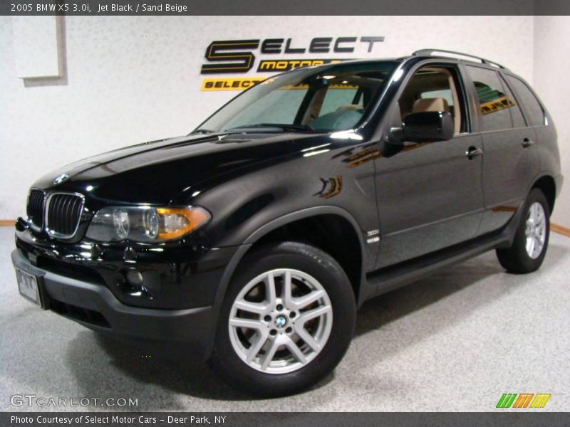 Jet Black / Sand Beige 2005 BMW X5 3.0i
