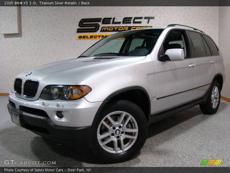 Titanium Silver Metallic / Black 2005 BMW X5 3.0i