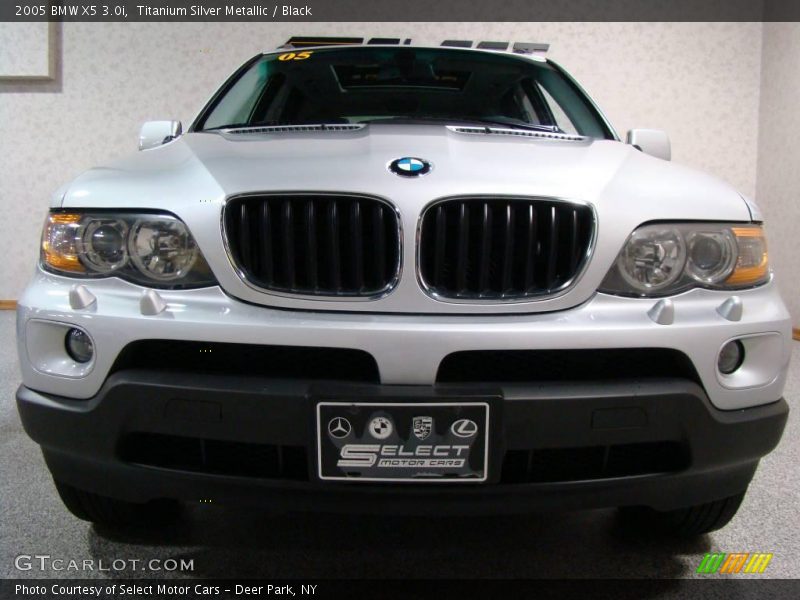 Titanium Silver Metallic / Black 2005 BMW X5 3.0i