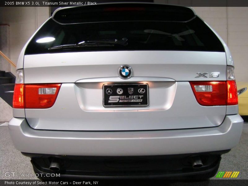 Titanium Silver Metallic / Black 2005 BMW X5 3.0i