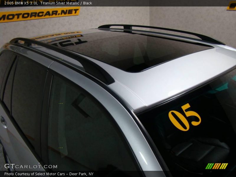 Titanium Silver Metallic / Black 2005 BMW X5 3.0i