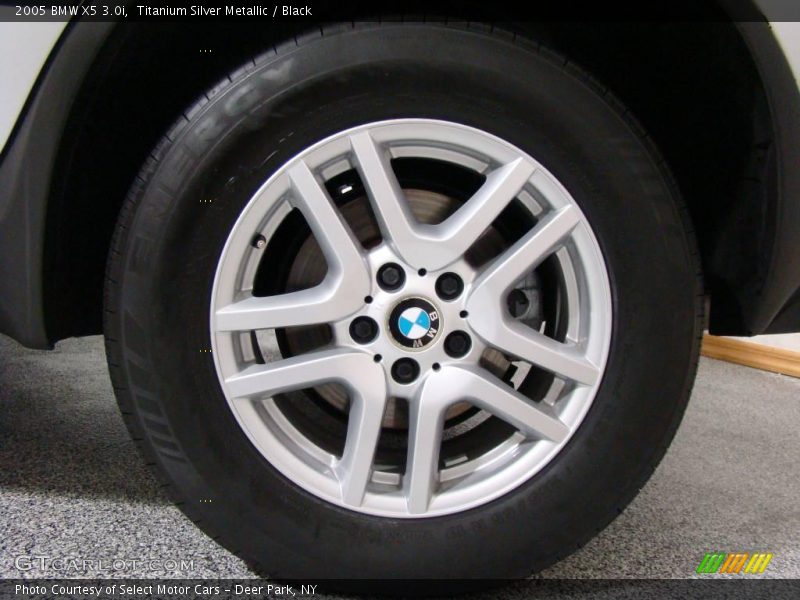 Titanium Silver Metallic / Black 2005 BMW X5 3.0i