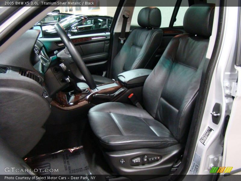 Titanium Silver Metallic / Black 2005 BMW X5 3.0i