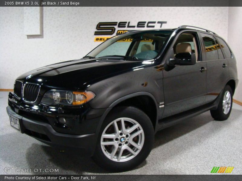 Jet Black / Sand Beige 2005 BMW X5 3.0i