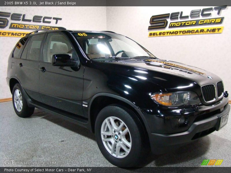 Jet Black / Sand Beige 2005 BMW X5 3.0i