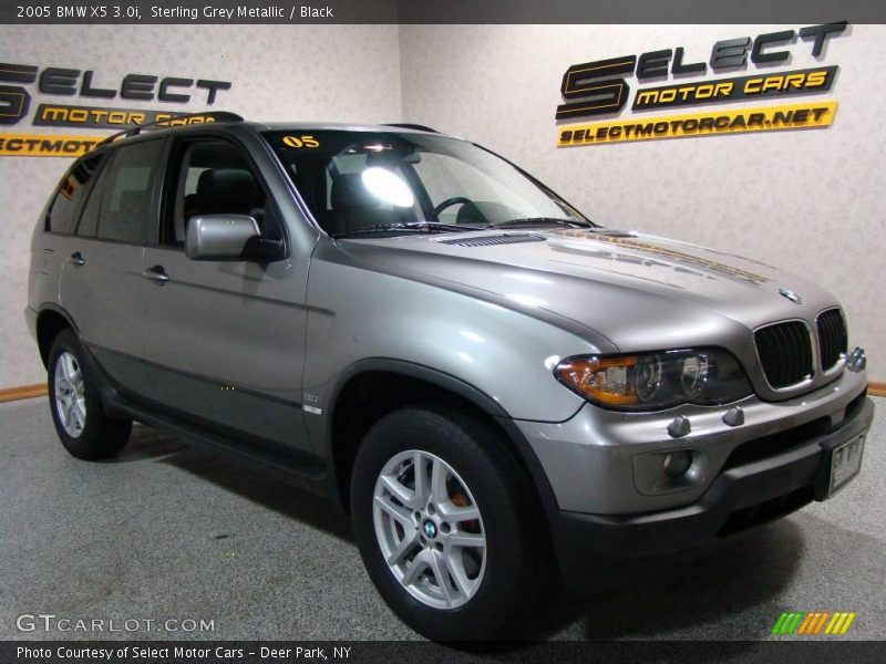 Sterling Grey Metallic / Black 2005 BMW X5 3.0i