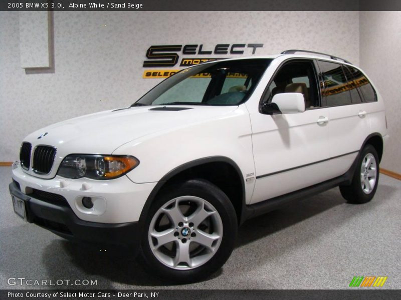 Alpine White / Sand Beige 2005 BMW X5 3.0i