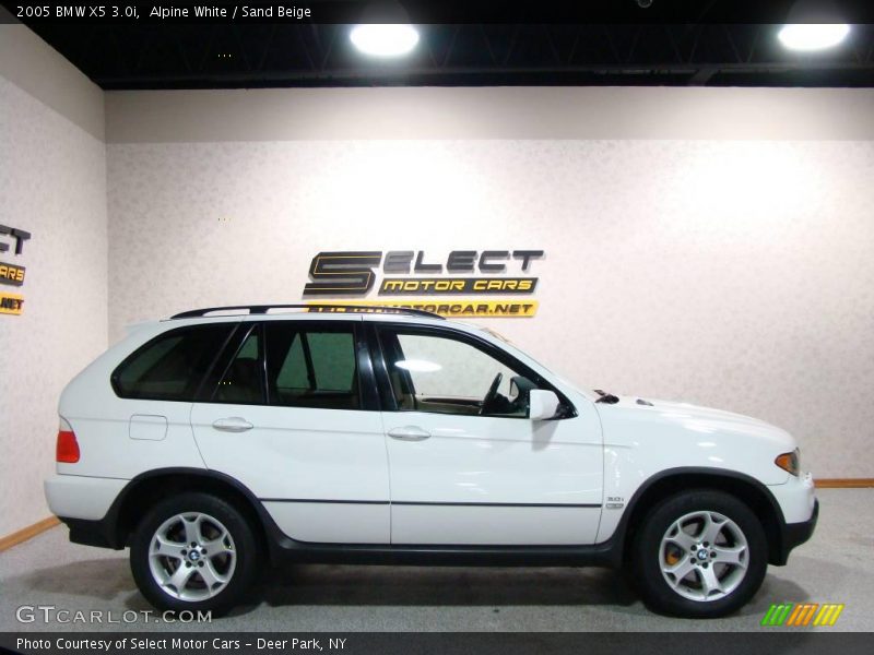 Alpine White / Sand Beige 2005 BMW X5 3.0i