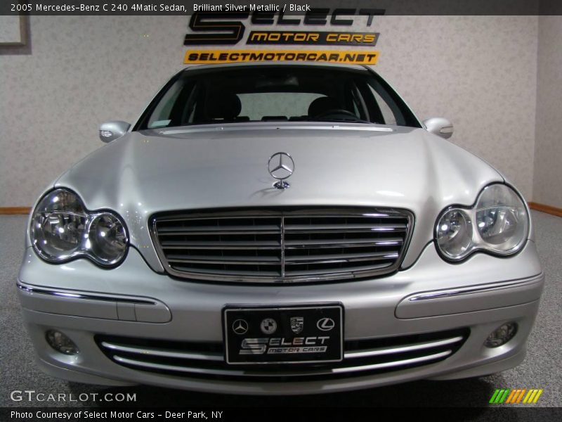 Brilliant Silver Metallic / Black 2005 Mercedes-Benz C 240 4Matic Sedan
