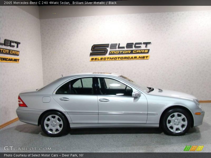 Brilliant Silver Metallic / Black 2005 Mercedes-Benz C 240 4Matic Sedan
