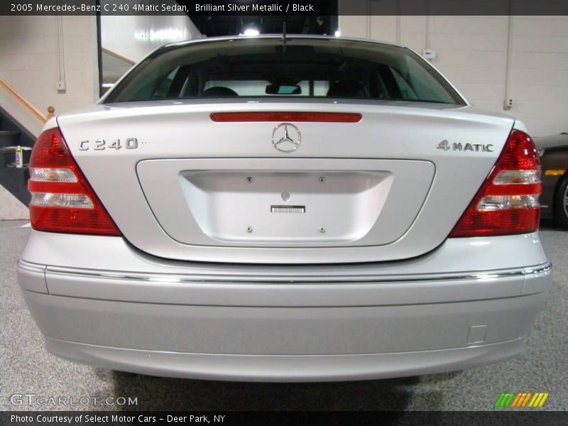 Brilliant Silver Metallic / Black 2005 Mercedes-Benz C 240 4Matic Sedan