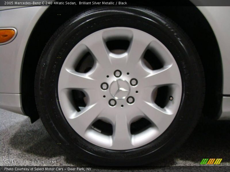 Brilliant Silver Metallic / Black 2005 Mercedes-Benz C 240 4Matic Sedan