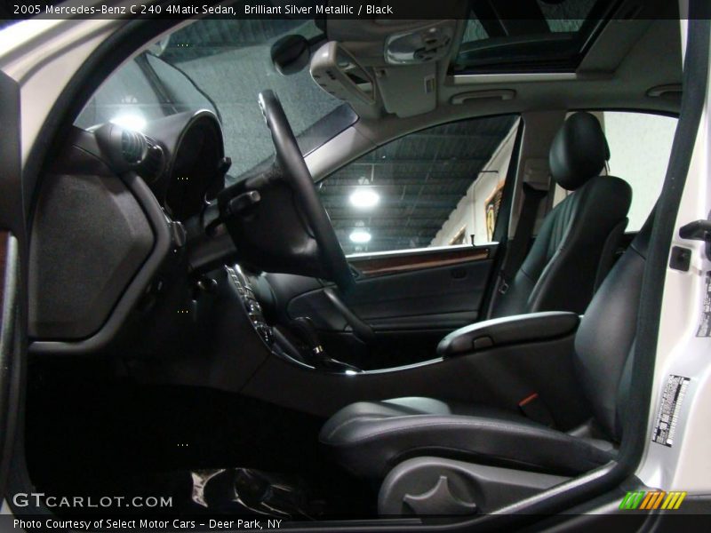 Brilliant Silver Metallic / Black 2005 Mercedes-Benz C 240 4Matic Sedan