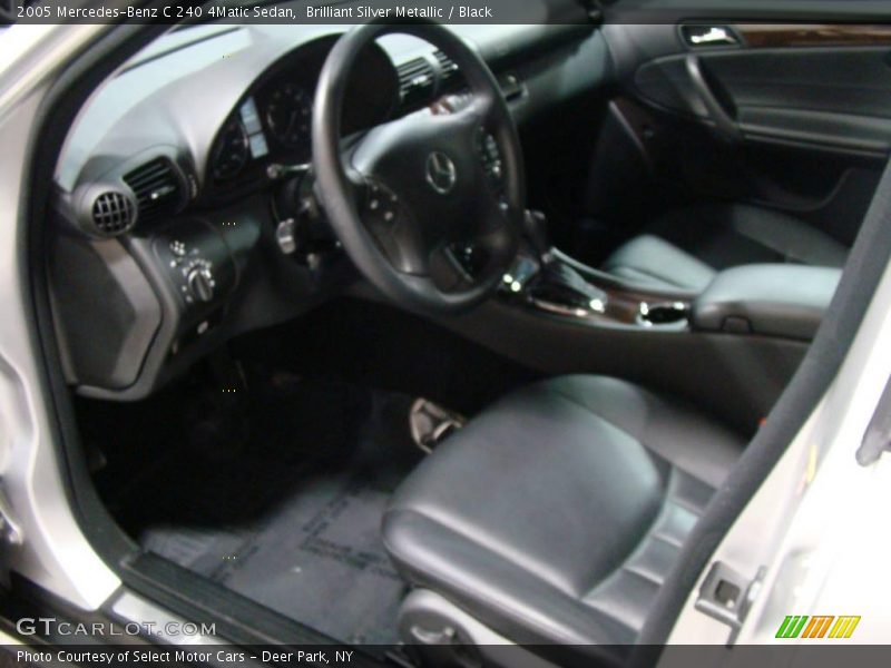 Brilliant Silver Metallic / Black 2005 Mercedes-Benz C 240 4Matic Sedan