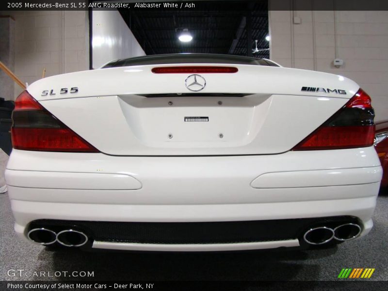 Alabaster White / Ash 2005 Mercedes-Benz SL 55 AMG Roadster