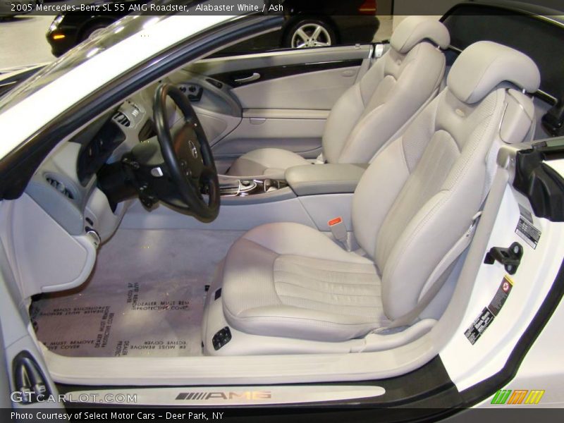 Alabaster White / Ash 2005 Mercedes-Benz SL 55 AMG Roadster