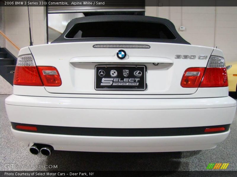 Alpine White / Sand 2006 BMW 3 Series 330i Convertible