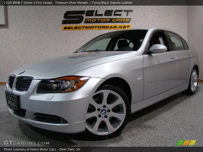 Titanium Silver Metallic / Terra/Black Dakota Leather 2006 BMW 3 Series 330xi Sedan