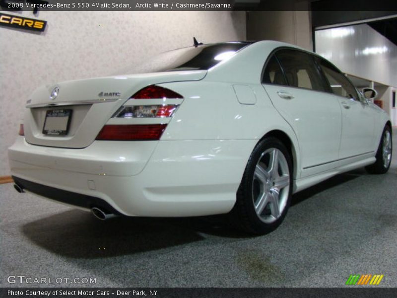 Arctic White / Cashmere/Savanna 2008 Mercedes-Benz S 550 4Matic Sedan