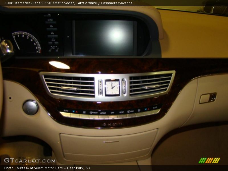 Arctic White / Cashmere/Savanna 2008 Mercedes-Benz S 550 4Matic Sedan
