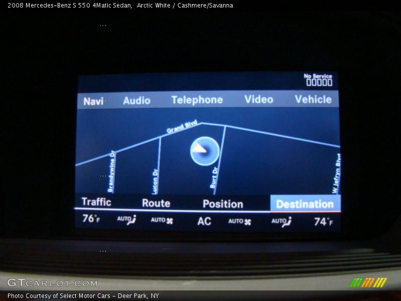Arctic White / Cashmere/Savanna 2008 Mercedes-Benz S 550 4Matic Sedan