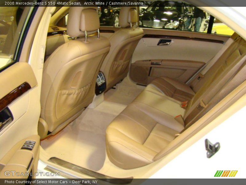 Arctic White / Cashmere/Savanna 2008 Mercedes-Benz S 550 4Matic Sedan