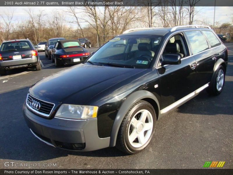 Brilliant Black / Platinum/Saber Black 2003 Audi Allroad 2.7T quattro